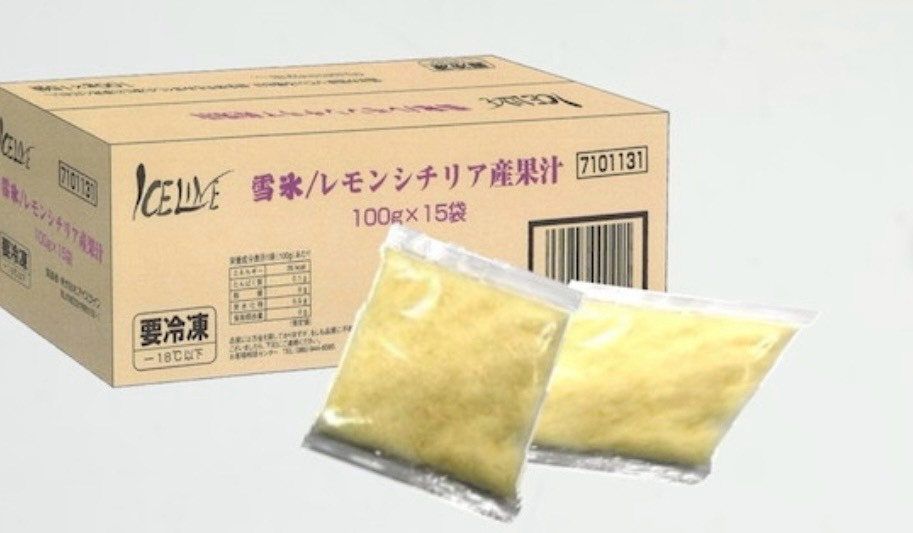 簡単スムージー　雪氷　レモン果汁