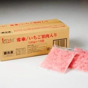 簡単スムージー　雪氷　いちご果肉　100gx108袋