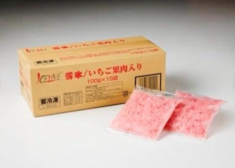 簡単スムージー　雪氷　いちご果肉