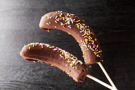 チョコバナナ用コーティングチョコ　黒